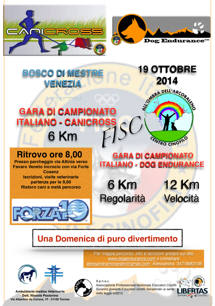 Gara Nazionale di Canicross FISC e Dog Endurance